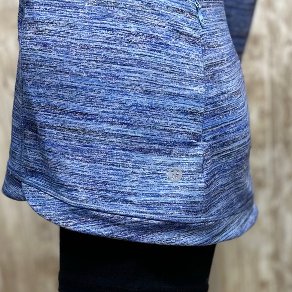Lululemon Runderful Long Sleeve in Space Dye Camo Caspian Sapphire Blue [3522] - Picture 7 of 9